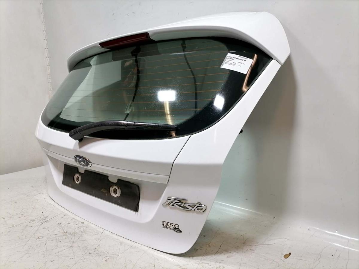 Ford Fiesta JA8 original Heckklappe mit Heckscheibe Frost Wei&szlig; Bj.2011